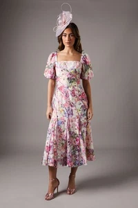 Coast Flieder Midikleid Damen Anlass Kleider - Bild 1 von 4