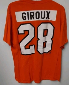 Philadelphia Flyers Giroux #28 Orange Short Sleeve Crew Neck Shirt Size Large  - Picture 1 of 7