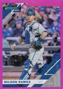 2019 DONRUSS PINK HOLO PARALLELS WILSON RAMOS NEW YORK METS - B4776 - Picture 1 of 2