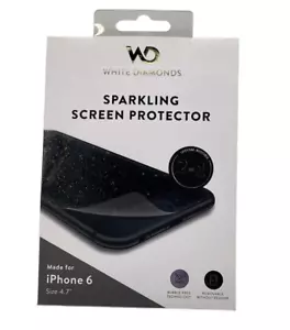White Diamonds Sparkling Screen Protector for iPhone 6 - Clear - Picture 1 of 4