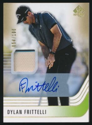 2021 SP Authentic Golf Limited Autograph #47 Dylan Frittelli RC Auto 054/100 - Image 1 of 2