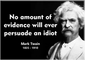 Imán - Mark Twain "(...) Persuade An Idiot" - 2.5" x 3.5" - #31628 - Imagen 1 de 2