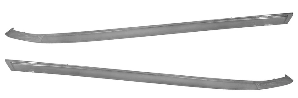 Ford Mustang 1967 1968 cupé vinilo superior molduras par cromo diestro y derecho #67F-42320-M Foto 1 de 1