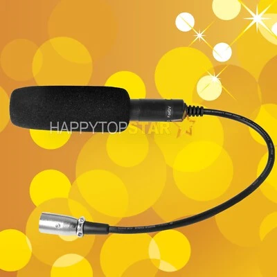Pro 6" 3-Pin XLR Microphone Mic For DV Camera/Camcorder Digital Video For Canon - Image 1 of 4
