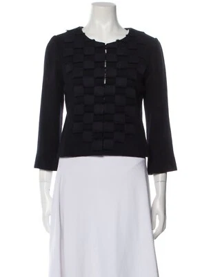 Chaqueta de noche Oscar de la Renta 2013 estampado a cuadros talla S US4 Foto 1 de 4