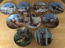 David Maas Deer Stag Pheasant Pride Of The Wilderness Danbury Collectors Plates