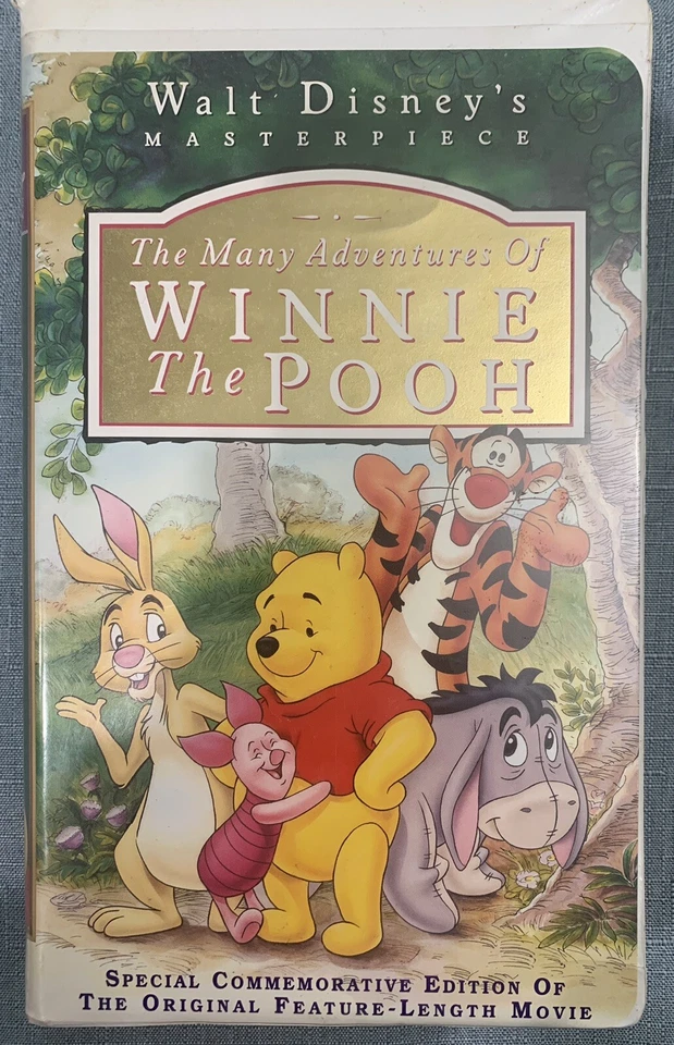 Disney's The Many Adventures of Winnie the Pooh VHS 1996 Masterpiece 7074 - Image 1 of 4