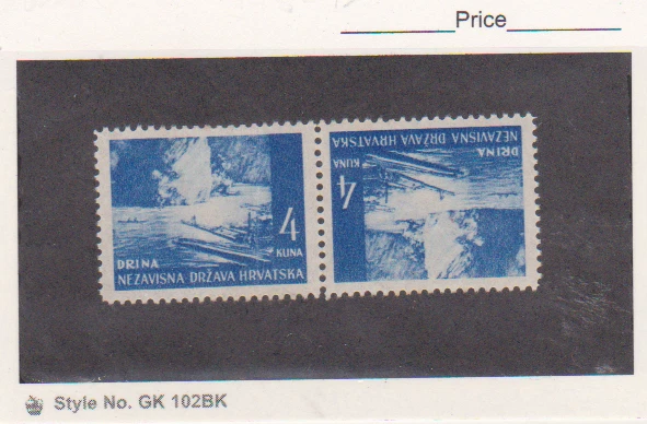 Croacia Scott # 37a Tete Beche Par MH Foto 1 de 1