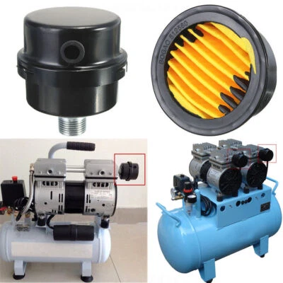 1/4 3/8 1/2 BSP 13/16/20mm Thread Air Compressor Intake Filter Muffler Silencer
