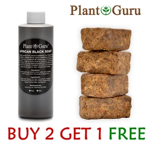 African Black Soap Liquid 8 oz. Raw 100% Pure Natural Organic Body Wash Shampoo - Picture 1 of 17