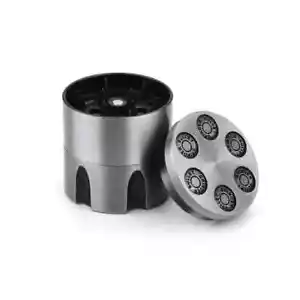 30mm 3 Part Metal Aluminium Revolver Barrel Bullet Hand Tobacco Grinder Crusher - Picture 1 of 2