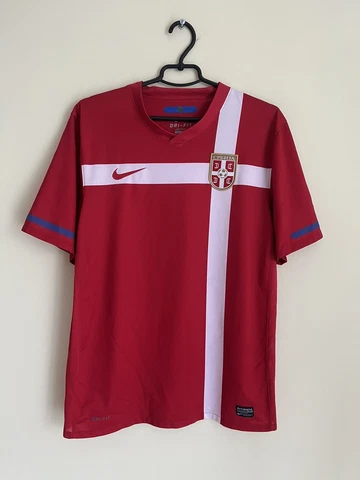 SERBIA 2010 2011 SRBIJA Home Football Shirt Soccer Jersey Nike Size L Men Red Cover