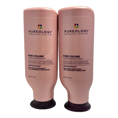 2 unidades Acondicionador Pureology Pure Volume para cabello plano, fino y teñido 266 ml Foto 1 de 2