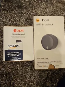 August Wi-Fi Smart Lock - Matte Black With Smart Key Pad - Picture 1 of 9