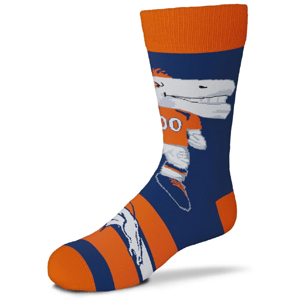 NFL Denver Broncos Mascota Hombres Vestido Crew Calcetines Talla Única ¡Vamos a montar a la mayoría! Foto 1 de 1