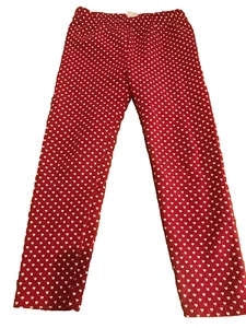 GAP Girl's Red Heart Leggings Size 4  Great for Valentine's  - Picture 1 of 2