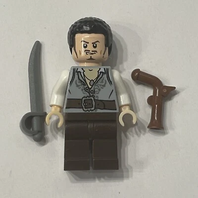 Lego Will Turner minifigura Piratas del Caribe 4184 4182 4183 con armas Foto 1 de 4
