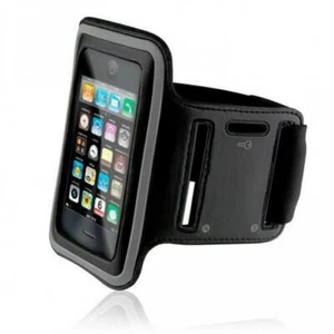 iPod Touch 5 6 7 Gen - BRACELET DE COURSE SPORT GYM ÉTUI HOUSSE BANDE NOIRE - Photo 1 sur 5