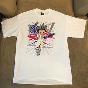 Vintage Betty Boop T Shirt XL Women’s Diamond Dust 1995 Fleischer Looks Unused - Picture 1 of 10