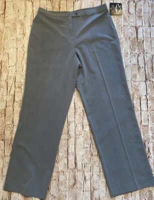 NWT Stonebridge Easy Fit Hidden Elastic  Womens Size 14 Gray Pants Foto 1 de 3