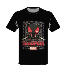 Marvel Black Deadpool Funko Small T-Shirt Pop Style New Black Collector Comics - Picture 1 of 2