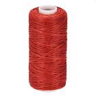 Leather Sewing Thread 55 Yards 150D/1mm Polyester Waxed Cord (Red)