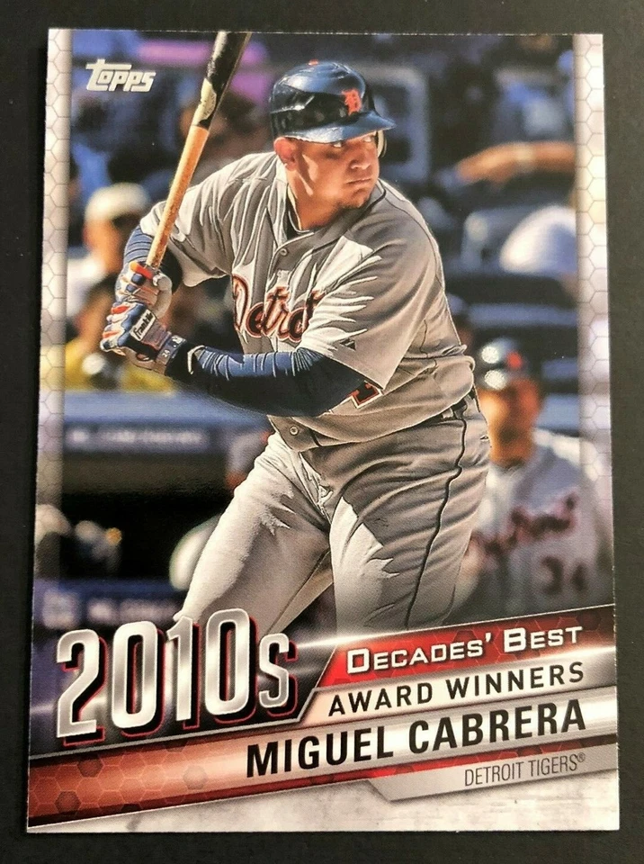 2020 Topps Series 1 Decades Best 2010s MIGUEL CABRERA Tigers #DB-91 - Image 1 of 1