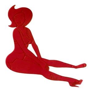 Vintage Pinup Girl Hard Plastic Figural French Curve.   RARE. - Picture 1 of 9