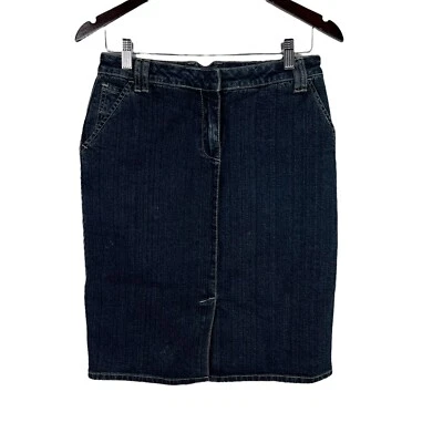 Falda vaquera Saint Tropez West para mujer talla 6 azul jean oscuro bolsillos divididos delanteros Foto 1 de 4