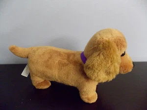 Nintendo Nintendogs 2008 11" largo peluche Daschund Weiner perro animado usado en excelente estado - Imagen 1 de 2