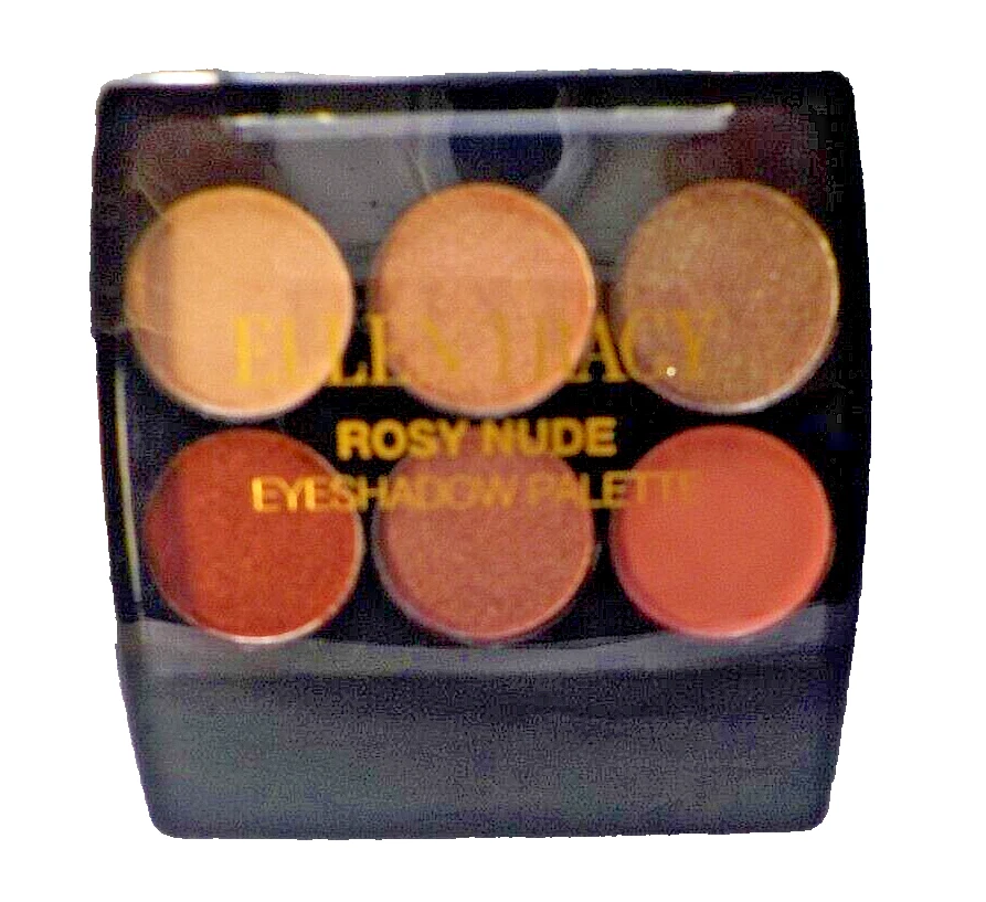 Ellen Tracy Rosy Nude Eye Kit 6-shade Eyeshadow Pallet Eyeliner & Mascara