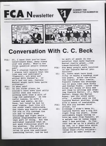 FCA Newsletter C.C. Beck Interview Fanzine No. 36 Summer 1986 052622EBNON - Picture 1 of 1
