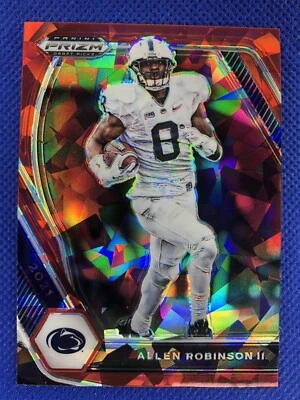 2021 #41 Allen Robinson II Panini Prizm Draft Picks Red Cracked Ice Prizm - Image 1 of 2