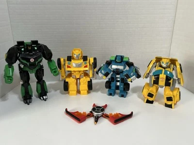 Лот из 5 фигурок Трансформеров Гримлок, Бустер X10, Буксировочный Бот, Шмель - Изображение 1 из 4