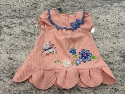 Camisa manga curta floral e borboleta rosa 24 meses infantil Nannette - Imagem 1 de 4
