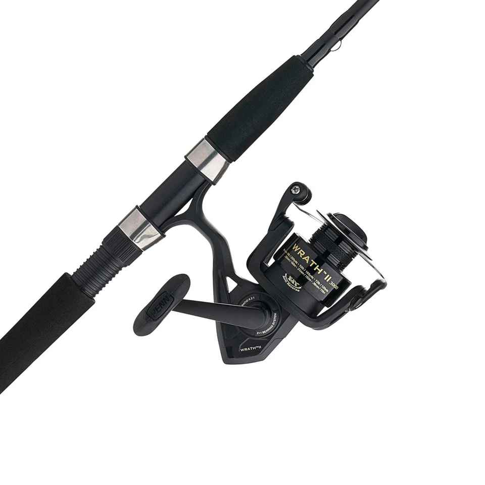 Penn Wrath Ii 7 Medium Light 2Pc Fishing Rod And Reel Combo For Freshwater Sa... - Image 1 of 4