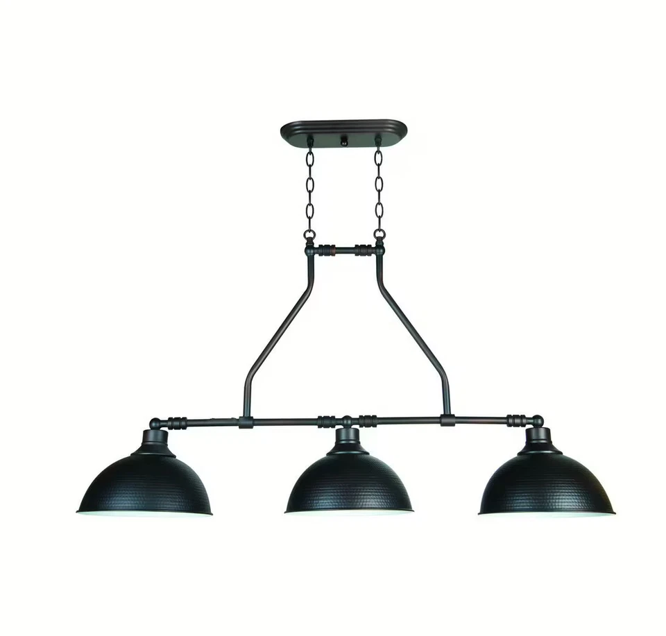 Isla de metal martillado Jeremiah 35973-ABZ Timarron 11" 3 luces en bronce envejecido Foto 1 de 2