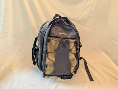 Canon 200EG Deluxe Camera Backpack Hiking Bag Olive OD Green Black W/Dividers - Image 1 of 3