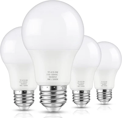 A19 LED Light Bulbs, 60 Watt Equivalent LED Bulb, Daylight White 5000K, 850 Lume - Image 1 of 4