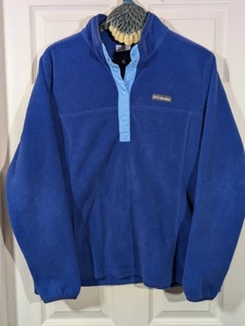 Columbia Fleecepullover Damen mittelblau Benton Federn halber Druckknopf Langarm - Bild 1 von 7