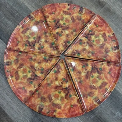 Melamin Supreme Housewares Pizzateller Dreieck 6er Set - Bild 1 von 4