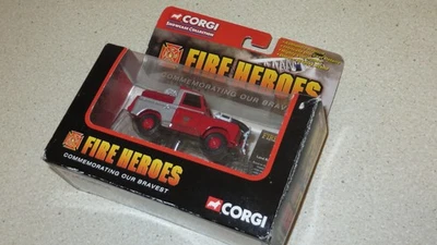 BOXED CORGI FIRE HEROES CITY OF BATH LAND ROVER. - Image 1 of 4