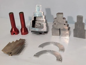 Lot of asstd unknown tool and die metal steel assembly components deco modern - Picture 1 of 11