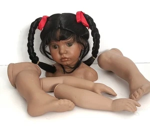 PORCELAIN DOLL KIT - AFRICAN AMERICAN "HANNA ROSE" FROM DOLL ARTWORKS - Picture 1 of 7
