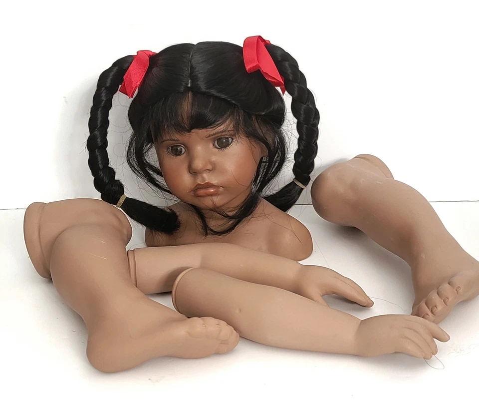 KIT MUÑECA PORCELANA - AFROAMERICANA "HANNA ROSE" DE OBRAS DE ARTE DE MUÑECAS Foto 1 de 4