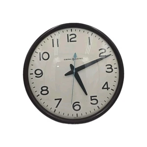 Vintage General Electric 17,5" 2915C Bakelit Wanduhr USA Schule funktioniert - Bild 1 von 21