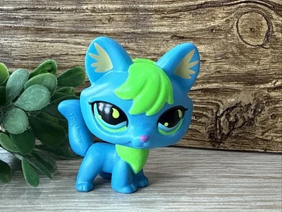 Bolso Littlest Pet Shop Lps 289 G7 Negro Luz Mascota Azul Verde Zorro Serie 2 Foto 1 de 3