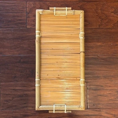 Bandeja/bandeja de té de bambú de colección Foto 1 de 4