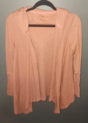 Calvin Klein Performance Secado Rápido Melocotón Coral Encogerse de hombros con Capucha Talla Mediana Foto 1 de 3