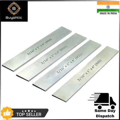 Lame HSS 3/16" x 1" (larghe) x 6" (lunghe) per tornio taglio separazione e po... - Immagine 1 di 4